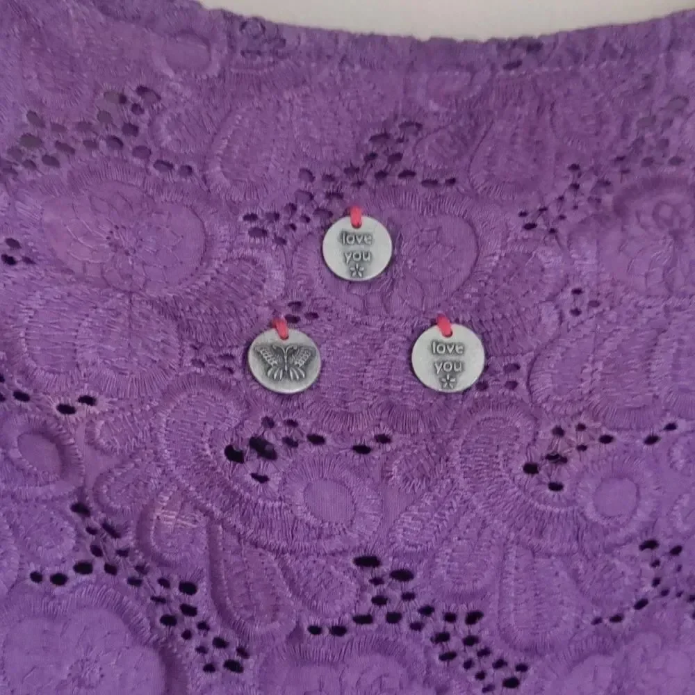NWT $168 Odd Molly Purple and White Tank Top